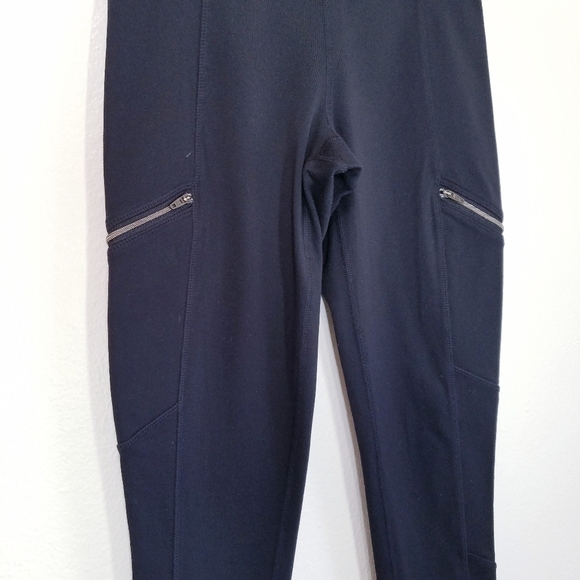 🌸 Athleta | High Waist Leggings + Zipper XS,‎ Black - Picture 5 of 8